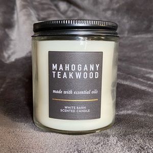 Mahogany Teakwood candle The White Barn B&BW